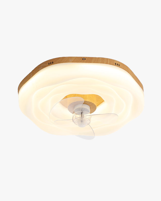 WOMO Flower Low Profile Ceiling Fan Lamp -WM5272
