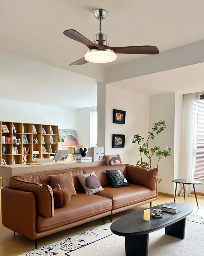 WOMO Mid Century Modern Ceiling Fan Lamp - WM5276