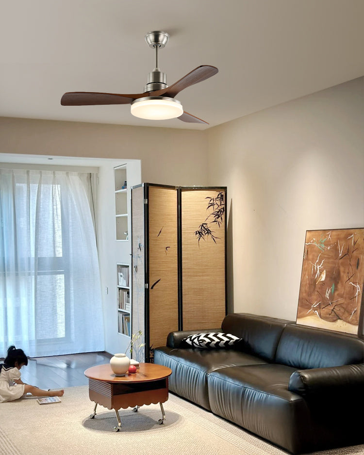 WOMO Mid Century Modern Ceiling Fan Lamp - WM5276