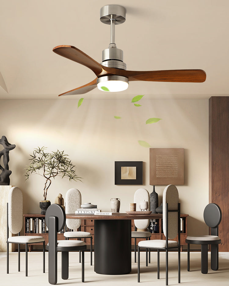 WOMO Mid Century Modern Ceiling Fan Lamp - WM5277