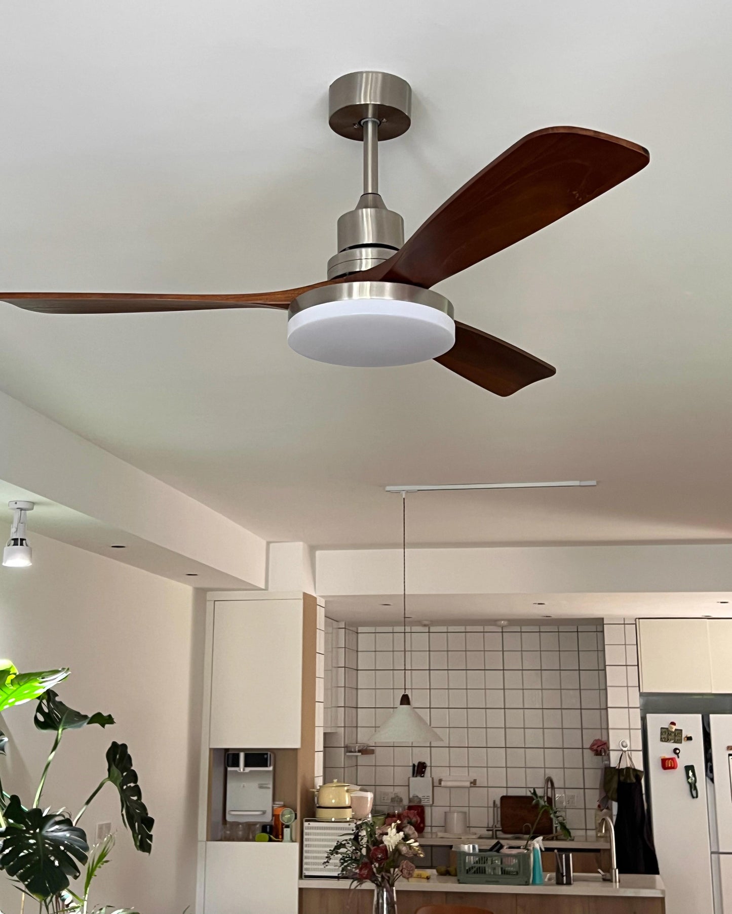 WOMO Mid Century Modern Ceiling Fan Lamp - WM5278