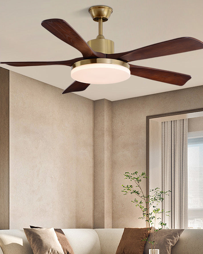 WOMO Mid Century Modern Ceiling Fan Lamp - WM5279