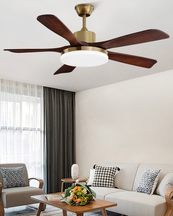 WOMO Mid Century Modern Ceiling Fan Lamp - WM5279