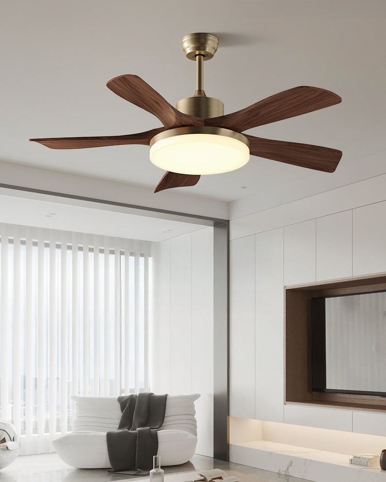 WOMO Mid Century Modern Ceiling Fan Lamp - WM5279