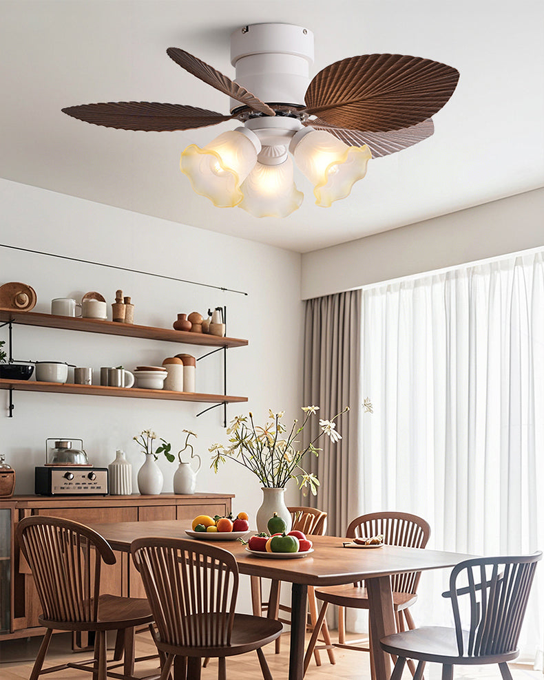 WOMO Flower Low Profile Ceiling Fan Lamp - WM5282b