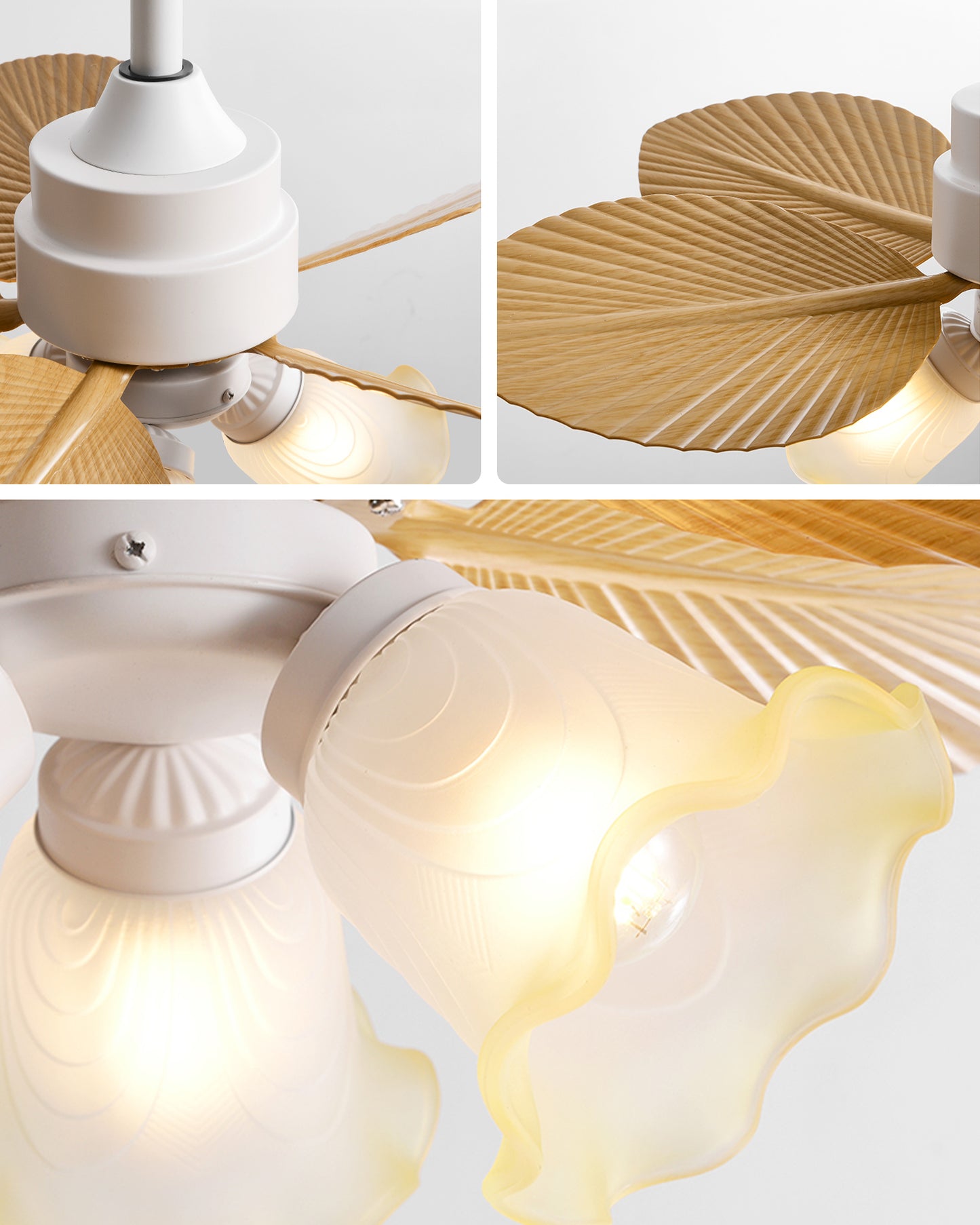 WOMO 32 Inch Flower Ceiling Fan Lamp - WM5282a