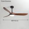 WOMO Propeller-Deckenventilatorlampe aus Holz-WM5008 thumbnail