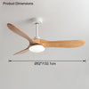 WOMO Propeller-Deckenventilatorlampe aus Holz-WM5008 thumbnail
