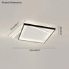 WOMO LED Deckenleuchte Eckig Flach Schwarz Weiß Modern Schlafzimmer-WM1011 thumbnail