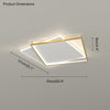 WOMO LED Deckenleuchte Eckig Flach Schwarz Weiß Modern Schlafzimmer-WM1011 thumbnail