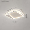 WOMO LED Deckenleuchte Eckig Flach Schwarz Weiß Modern Schlafzimmer-WM1011 thumbnail