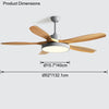 WOMO Scandi Wende-Deckenventilator mit Licht-WM5002 thumbnail