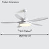 WOMO Scandi Wende-Deckenventilator mit Licht-WM5002 thumbnail