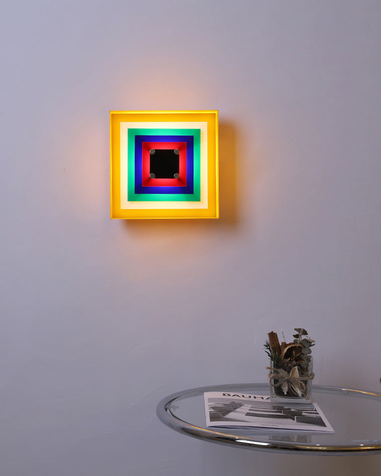 WOMO Square Sculptural Wall Sconce-WM6047