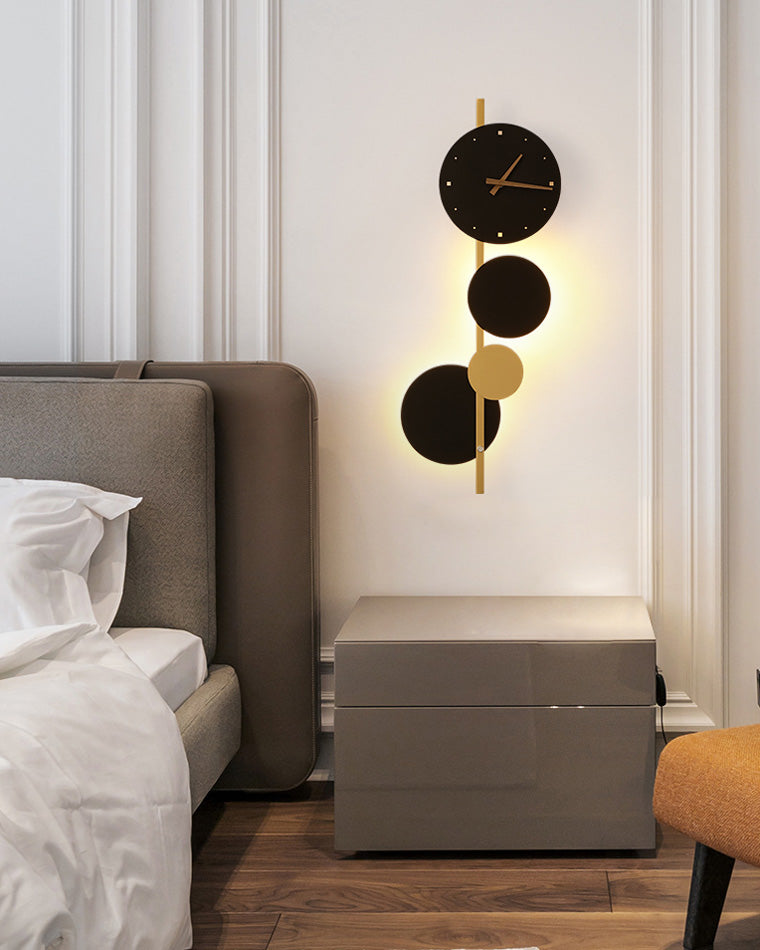 WOMO Sculptural Wall Clock with Led Light-WM6087