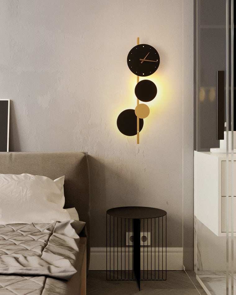 WOMO Sculptural Wall Clock with Led Light-WM6087