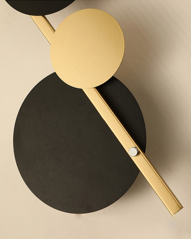 WOMO Sculptural Wall Clock with Led Light-WM6087