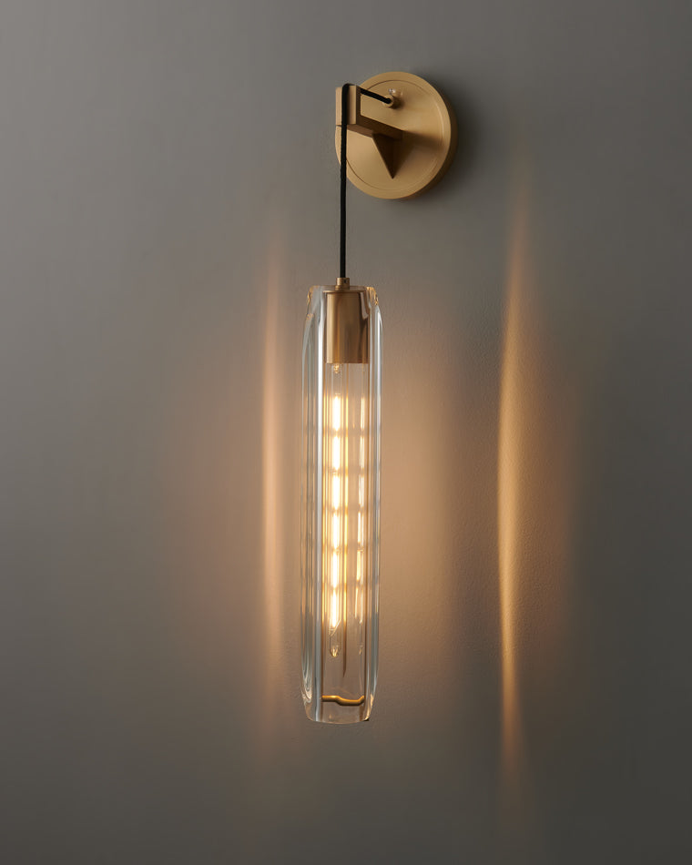 WOMO Hanging Crystal Wall Sconce-WM6094