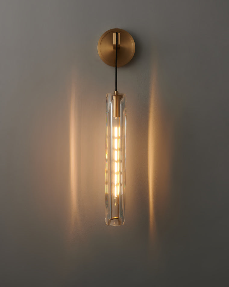 WOMO Hanging Crystal Wall Sconce-WM6094