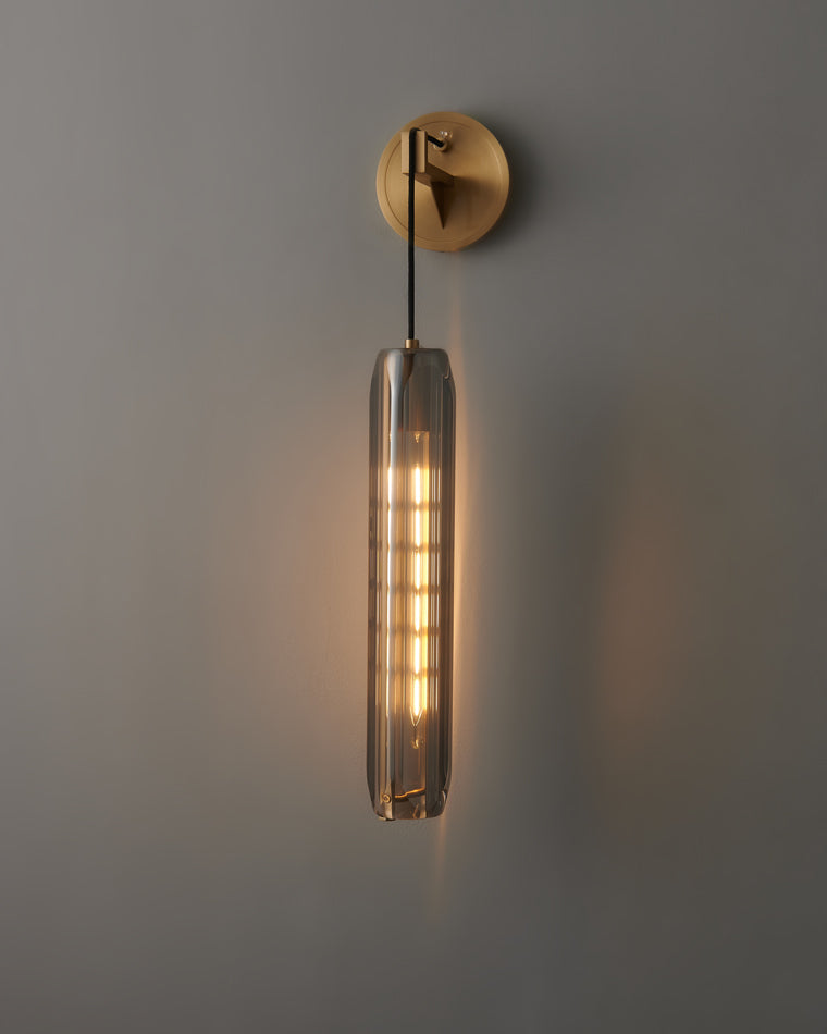 WOMO Hanging Crystal Wall Sconce-WM6094