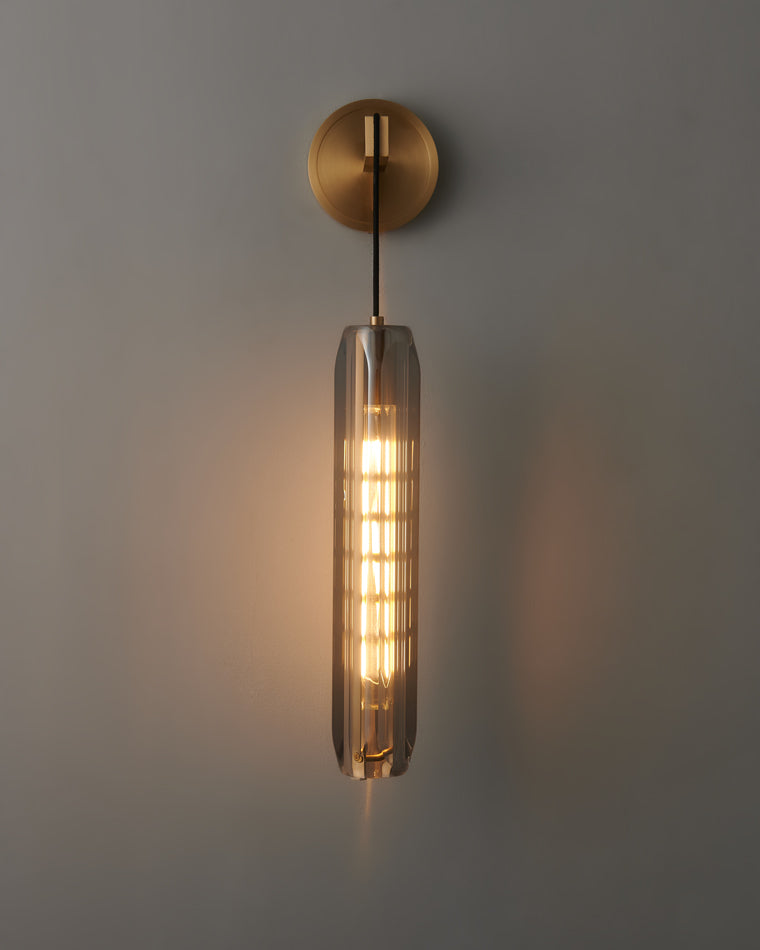 WOMO Hanging Crystal Wall Sconce-WM6094