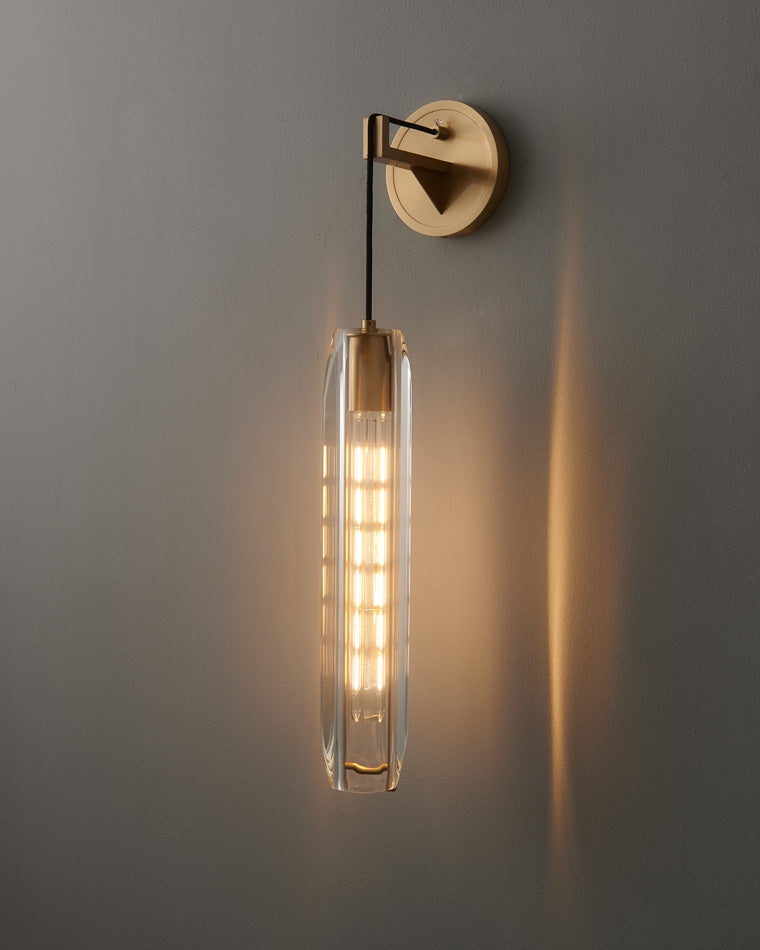 WOMO Hanging Crystal Wall Sconce-WM6094