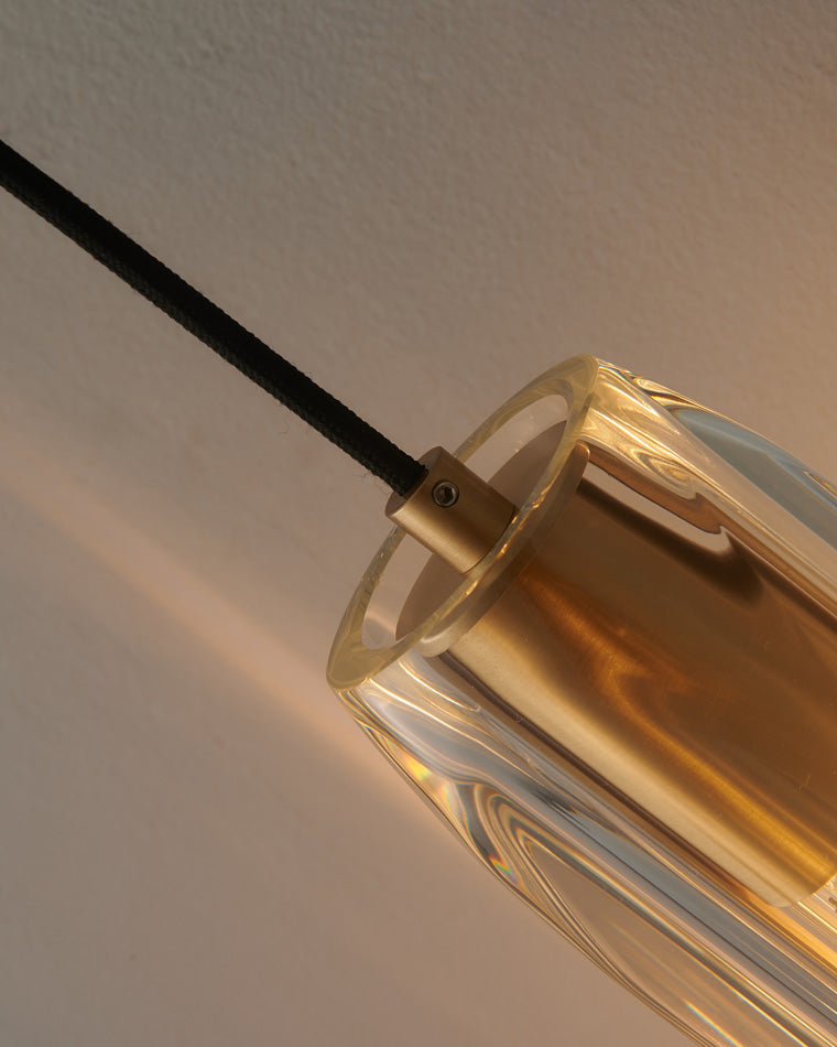 WOMO Hanging Crystal Wall Sconce-WM6094