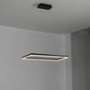 WOMO Metall Schwarzer LED Kronleuchter Rechteckig Für hohe decken-WM2120 thumbnail
