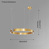 WOMO Schwarz/Gold Ring Led Kronleuchter-WM2009 thumbnail
