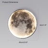 WOMO Mond/Erde Runde Wandleuchte-WM6102 thumbnail