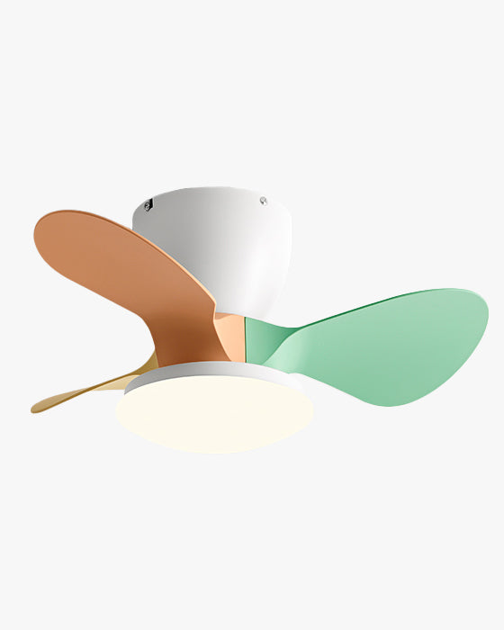 WOMO Small Low Profile Ceiling Fan Lamp - WM5240