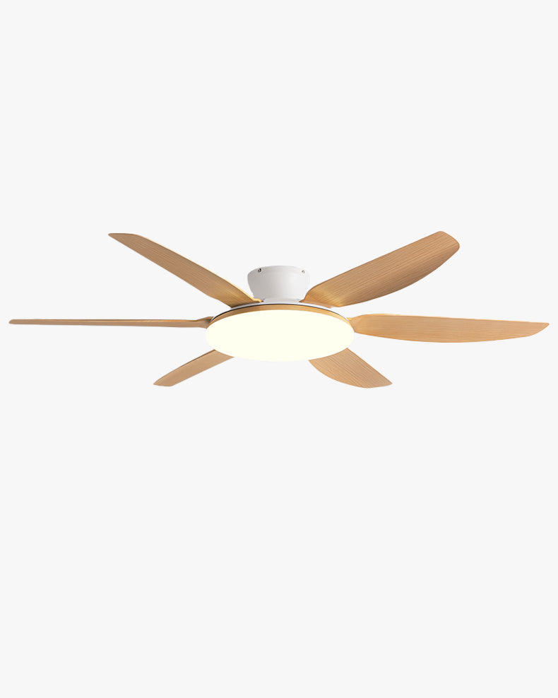 WOMO 6 Blade Low Profile Ceiling Fan with Bright Light - WM5191