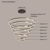 WOMO Stufenring-LED-Kronleuchter-WM2159 thumbnail