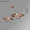 WOMO Schwarz/Gold Ring Led Kronleuchter-WM2009 thumbnail