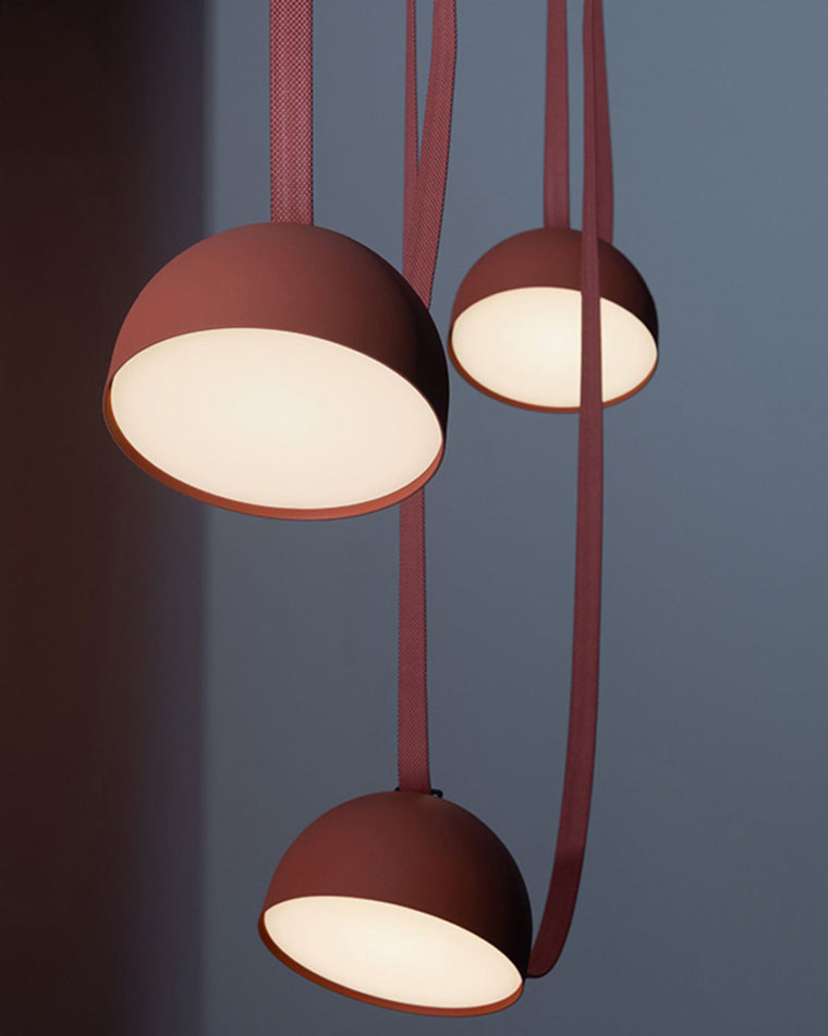 WOMO Dome Leather Linear Chandelier-WM2319
