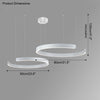 WOMO Schwarz/Gold Ring Led Kronleuchter-WM2009 thumbnail