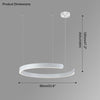 WOMO Schwarz/Gold Ring Led Kronleuchter-WM2009 thumbnail