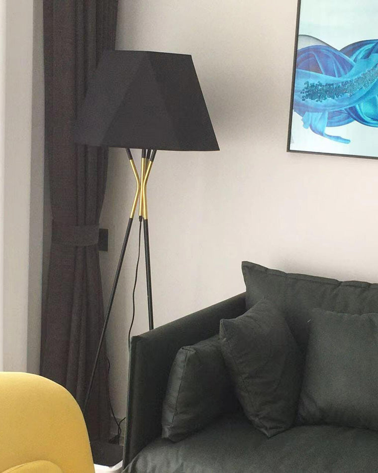 WOMO Faceted Tripod Floor Lamp-WM7004