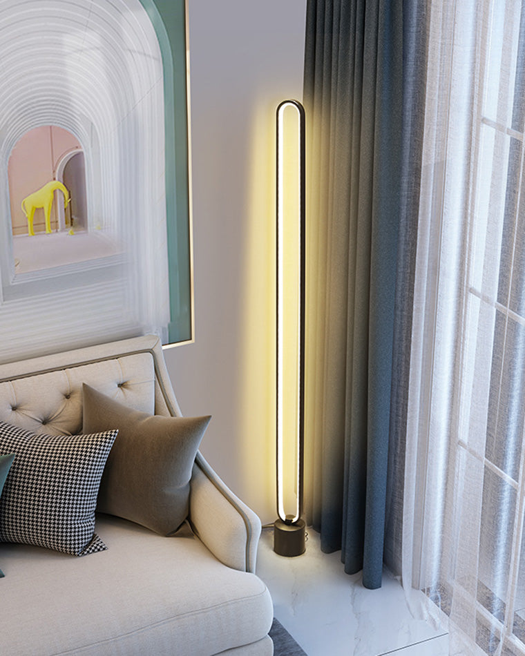 WOMO Oval Skinny Corner Floor Lamp-WM7009
