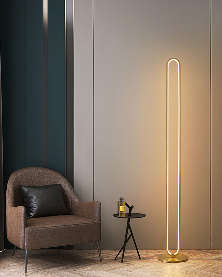 WOMO Oval Skinny Corner Floor Lamp-WM7009