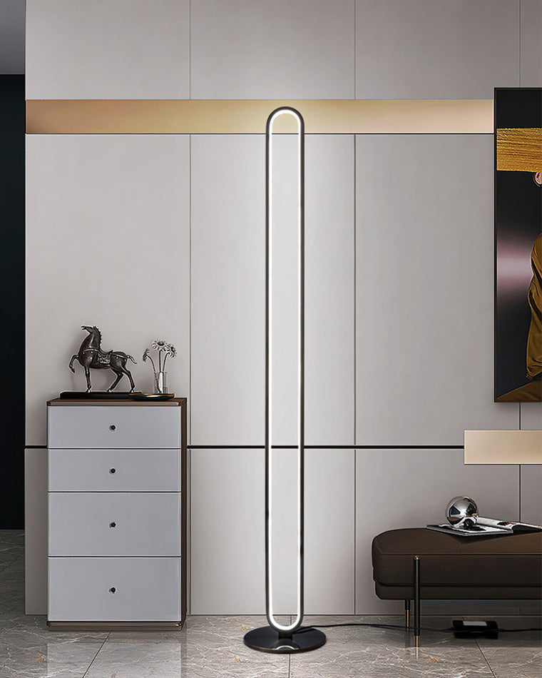 WOMO Oval Skinny Corner Floor Lamp-WM7009