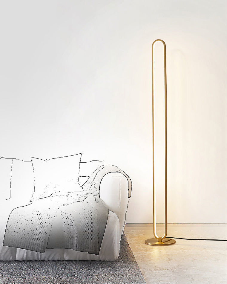 WOMO Oval Skinny Corner Floor Lamp-WM7009