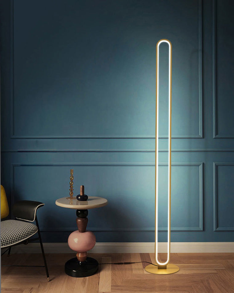 WOMO Oval Skinny Corner Floor Lamp-WM7009