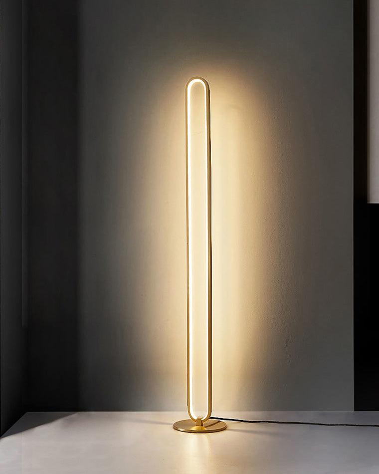 WOMO Oval Skinny Corner Floor Lamp-WM7009