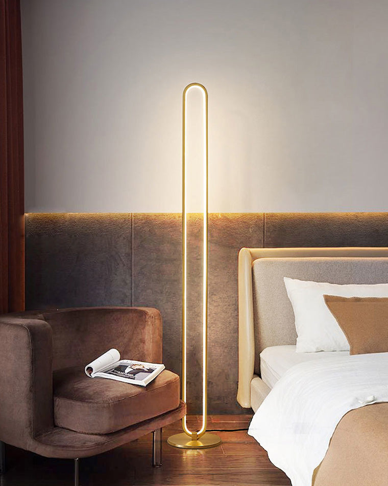 WOMO Oval Skinny Corner Floor Lamp-WM7009
