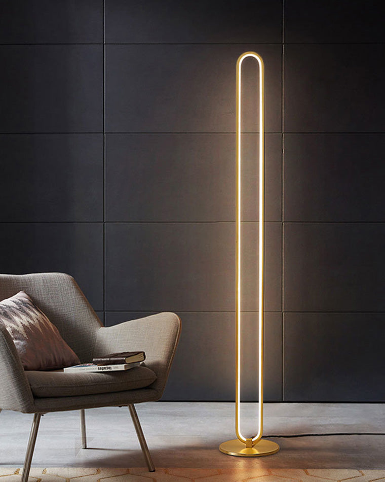 WOMO Oval Skinny Corner Floor Lamp-WM7009