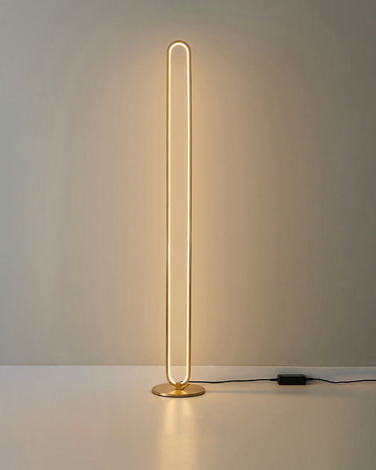 WOMO Oval Skinny Corner Floor Lamp-WM7009