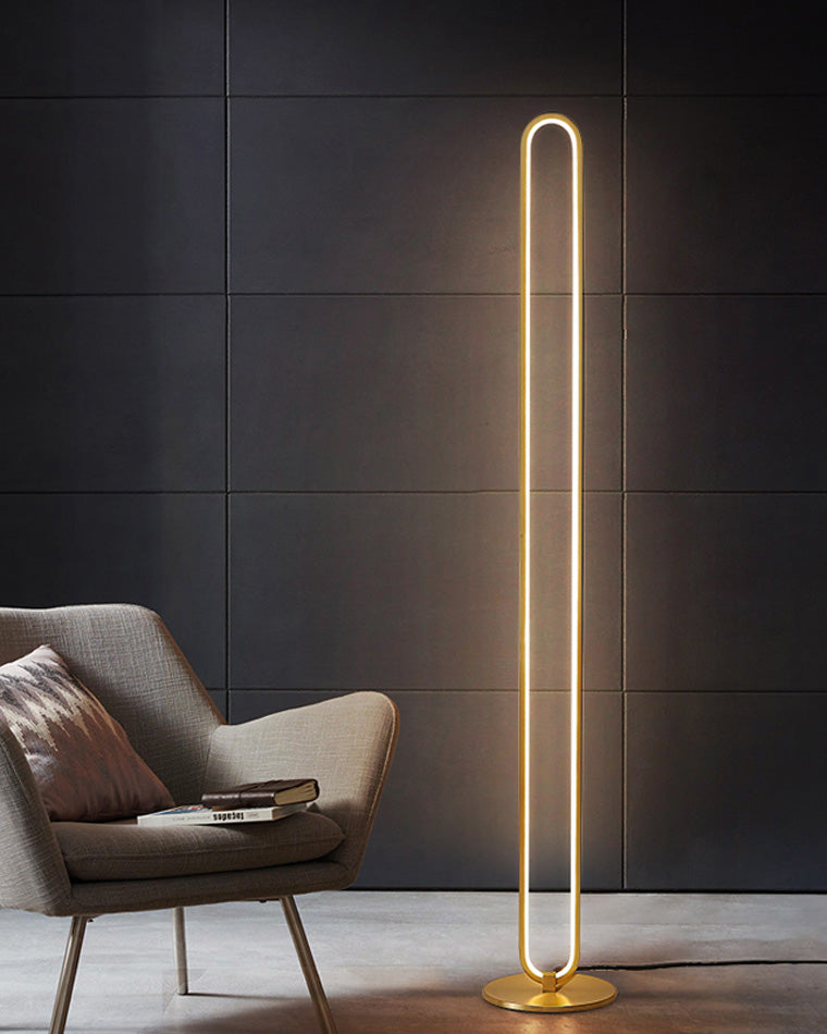 WOMO Oval Skinny Corner Floor Lamp-WM7009