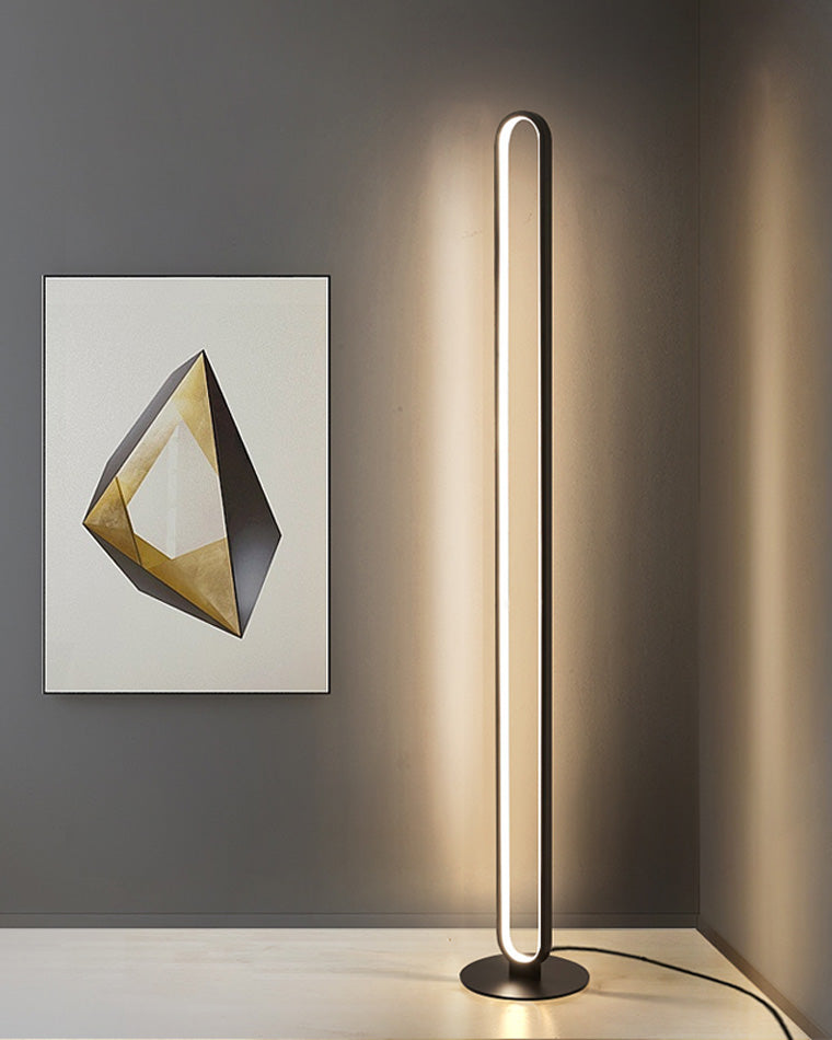 WOMO Oval Skinny Corner Floor Lamp-WM7009