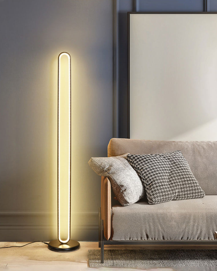 WOMO Oval Skinny Corner Floor Lamp-WM7009